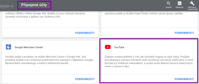 2_Google Ads_Pripojene ucty