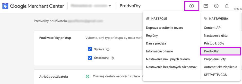 8_Google Merchant Center - Predvoľby 