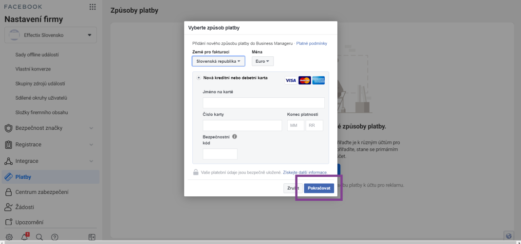 a2-Ako pridať platobnú metódu do Business managera-effectix