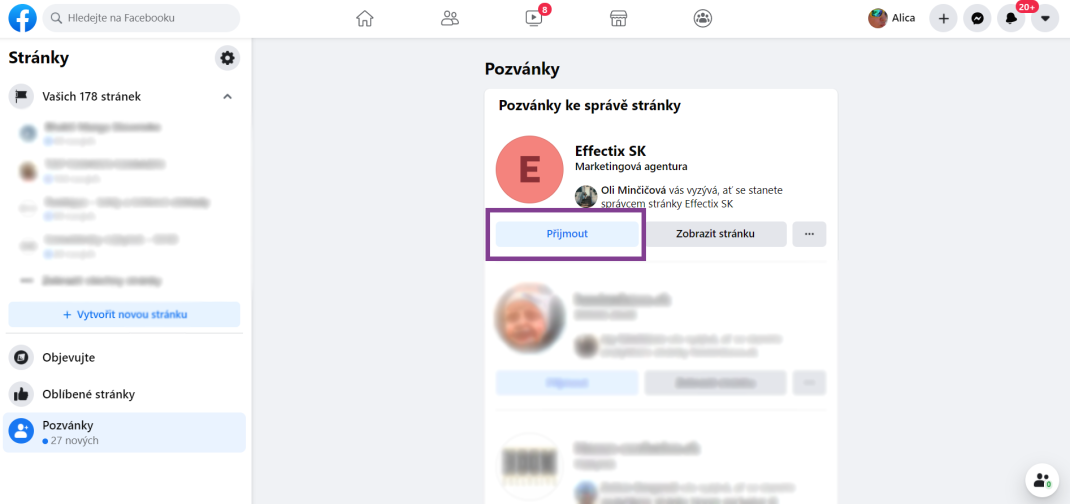 Ako pridať Facebook stránku do Business managera-effectix