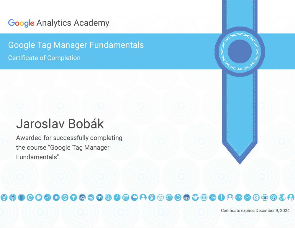 Course_Certificate-Google-Tag-Manager-Jaroslav-Bobák-Effectix-sk