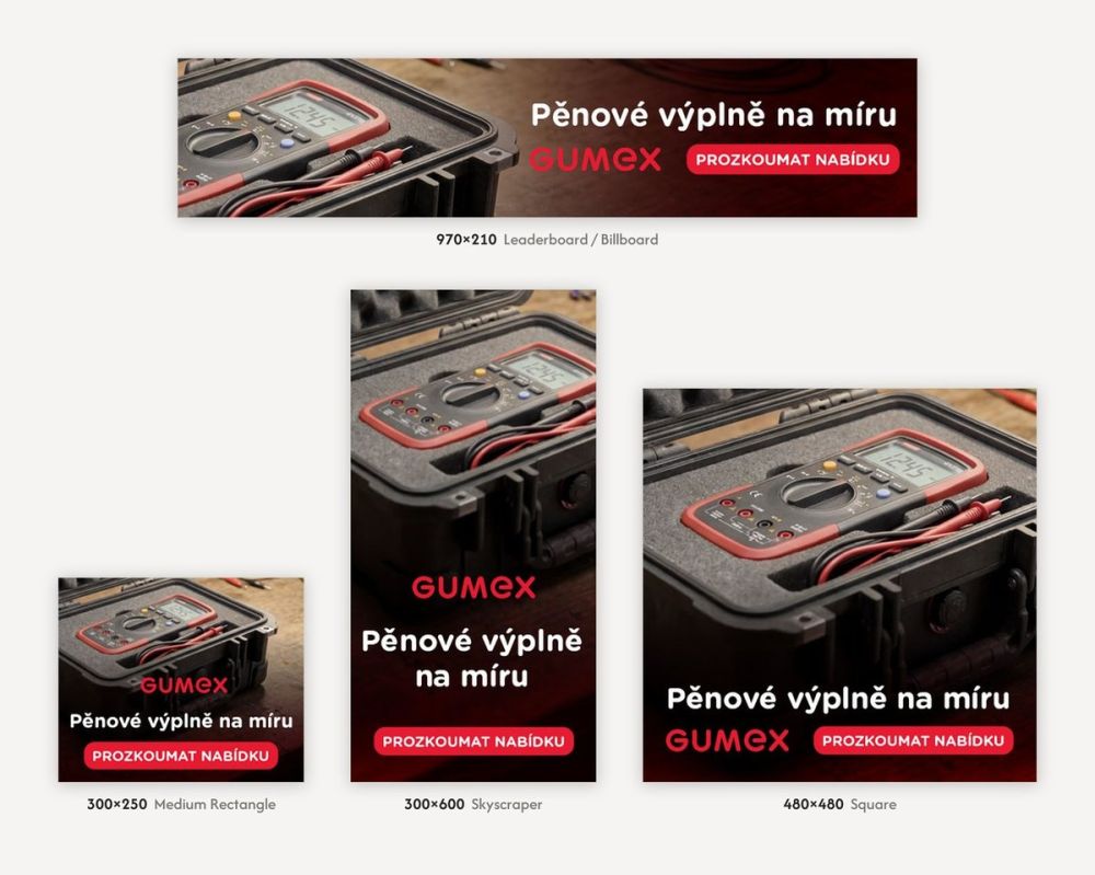 Jedna kreativa naroztahaná do nejběžnějších rozměrů 2