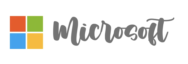 Logo společnosti Microsoft s pozměněným fontem
