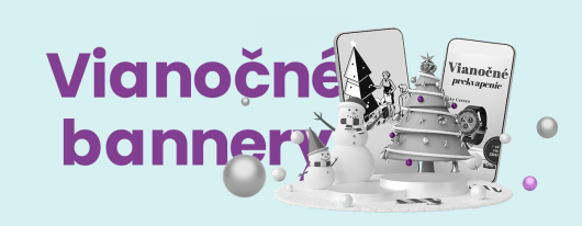 Štyri rôzne vianočné bannery na inšpiráciu