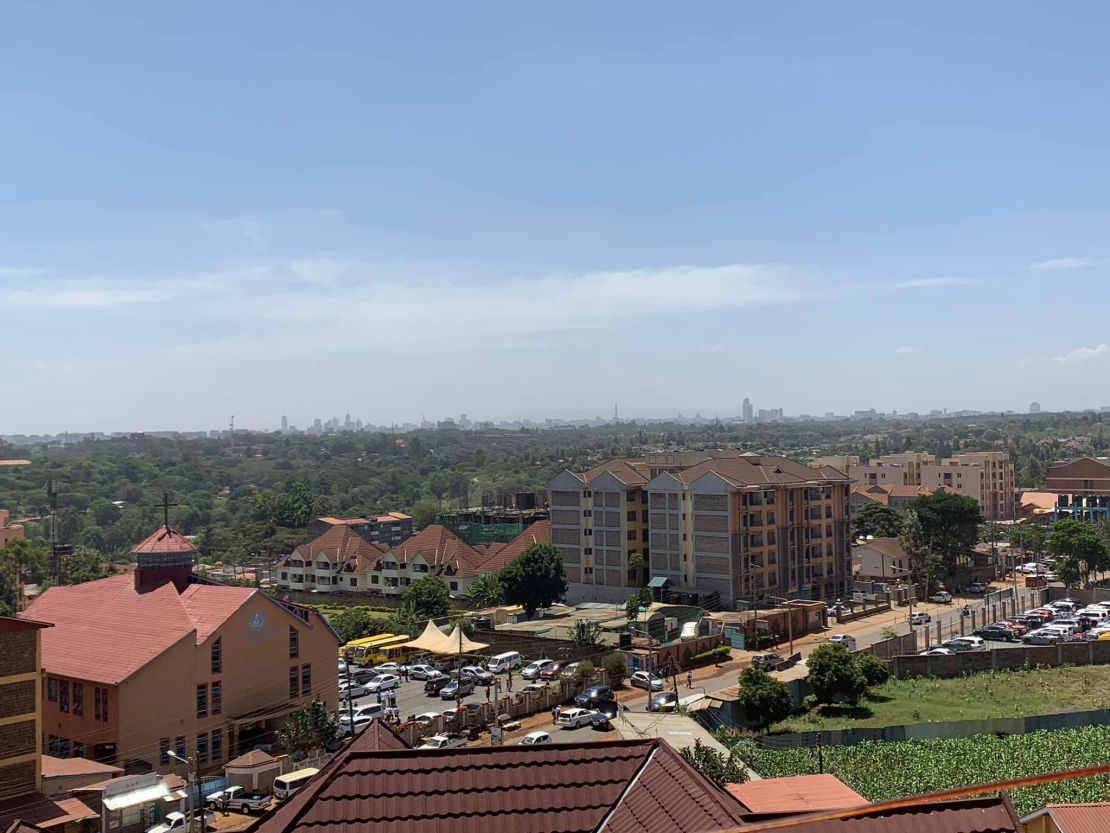 Pohled na město Nairobi
