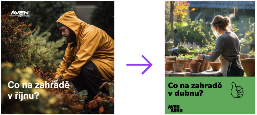 Příklad použití bannerů Avenberg