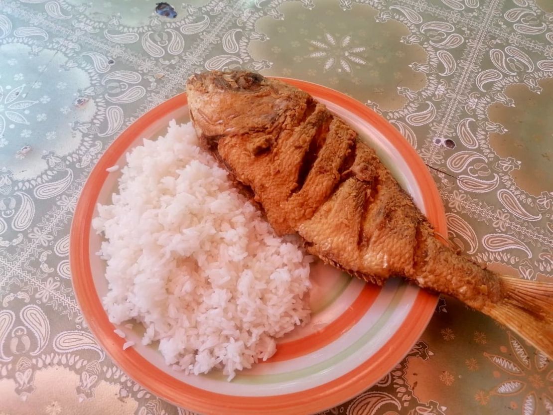 Ryba a rýže, tradiční jídlo v Dominikánské republice